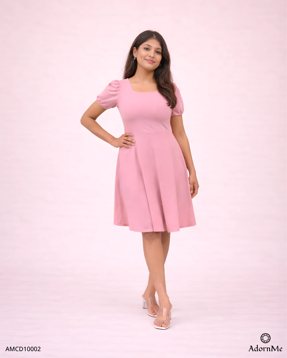 Blush Aura Soft Mini Dress