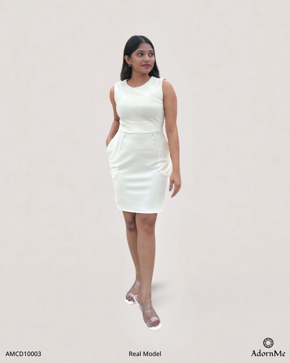 Ivory Grace Tailored Mini Dress